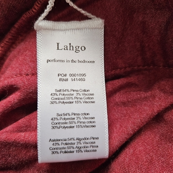 Lunya Lahgo Restore Double Faced Pant - Rich Burgundy Heather Luxe Gifts For Him - Picture 9 of 12